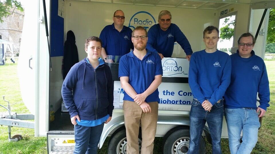 (L-R) Members Jerome, Bill Warren, James Hulbert and Charlie Hallam at Broughton Castle's Cycling Sportive.