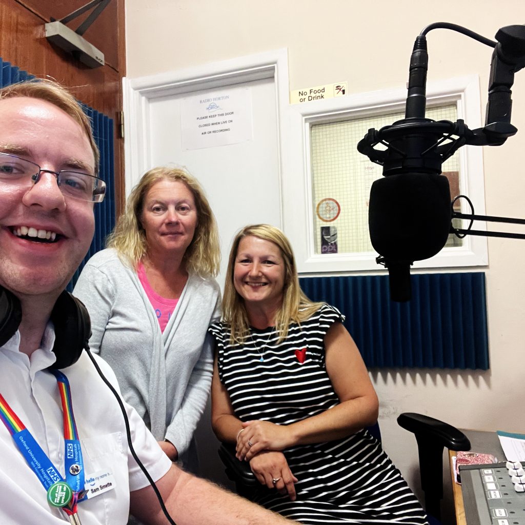 Leigh and Marie from the Oxfordshire Foster Care Association, speaking to Sam about foster caring in Oxfordshire.