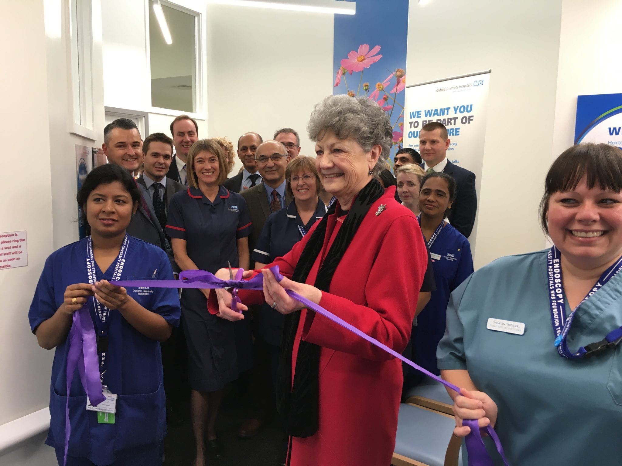 Dame Fiona Caldicott opens the Horton Endoscopy Unit