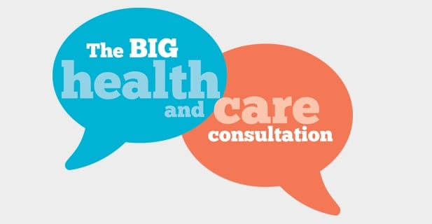 The Big Health and Care Consultation logo